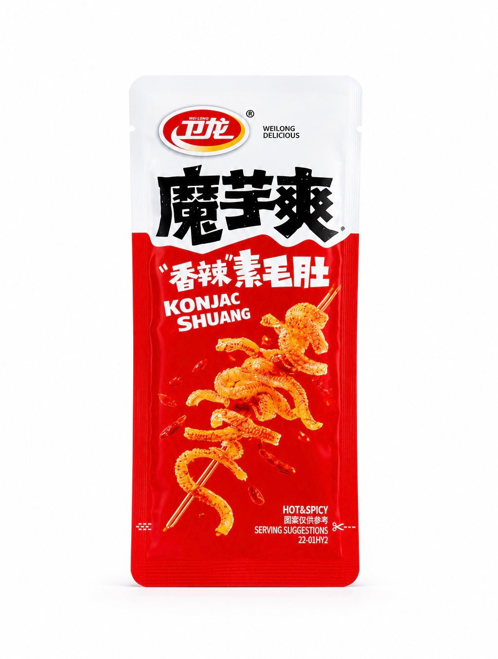 Снек конжак Snack Konjac Shuang Hot & Spicy WEILONG 18 г