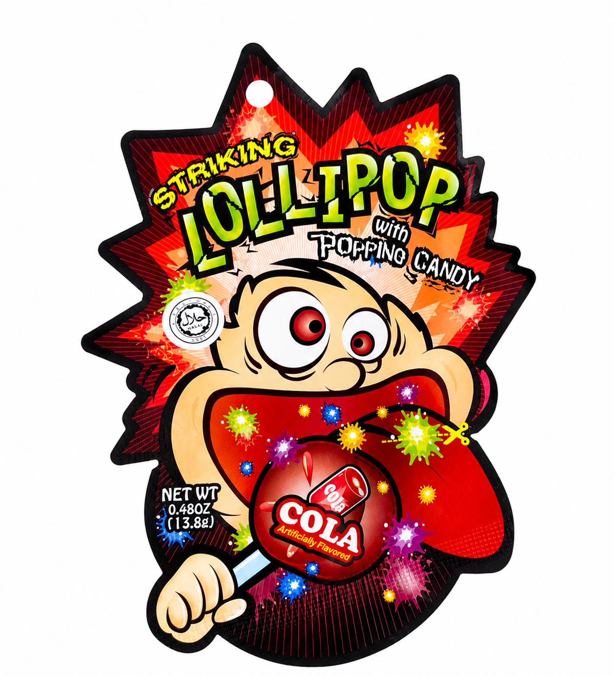 Вибухова цукерка зі смаком коли LolliPop Striking With Toping Cola Flavor Candy 13,8 г