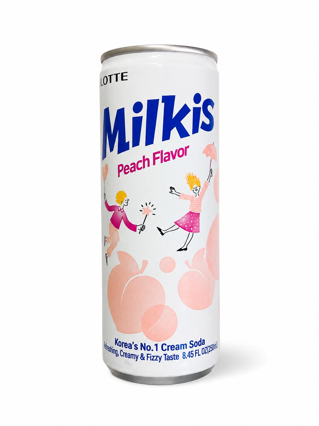 Газований корейський напій зі смаком персика Lotte Milkis Peach Flavor 250 мл