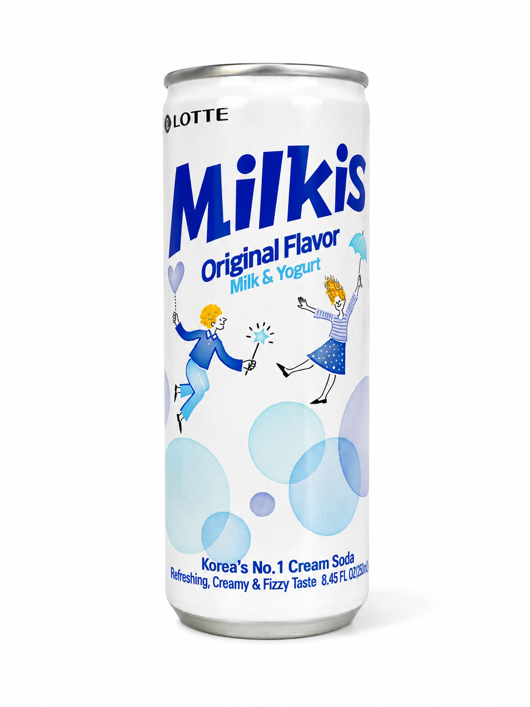 Газований корейський напій з оригінальним смаком молоко та йогурт Lotte Milkis Original Flavor 250 мл