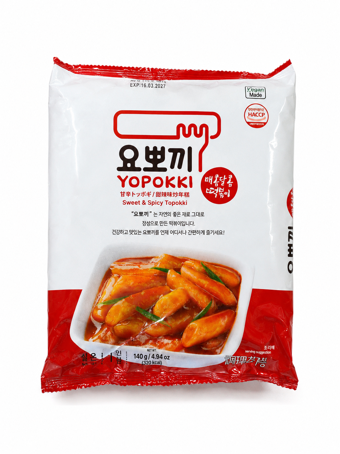 Токпоккі Солодко-гострі Yopokki Sweet & Spicy 140 г