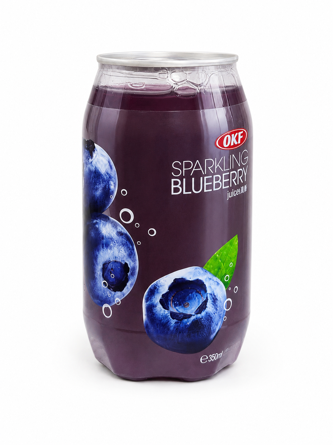 Газована вода зі смаком чорниці OKF Sparkling Blueberry Water 350 мл