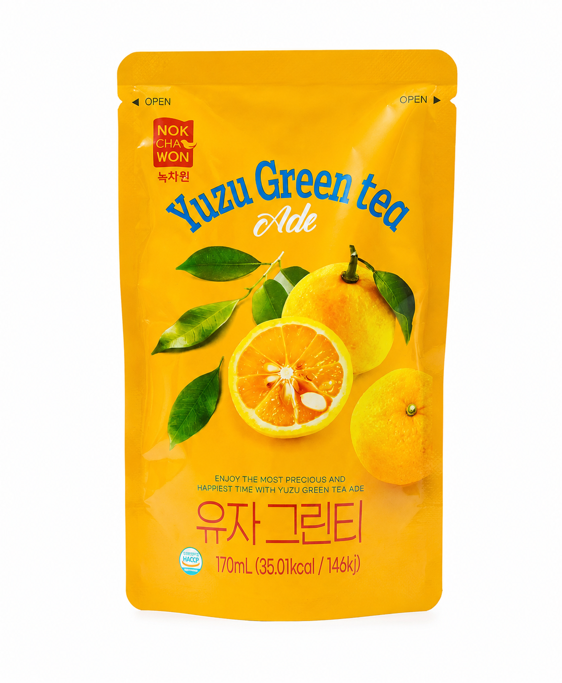 Холодний зелений чай з юдзу Nokchawon Yuzu Green Tea 170 мл