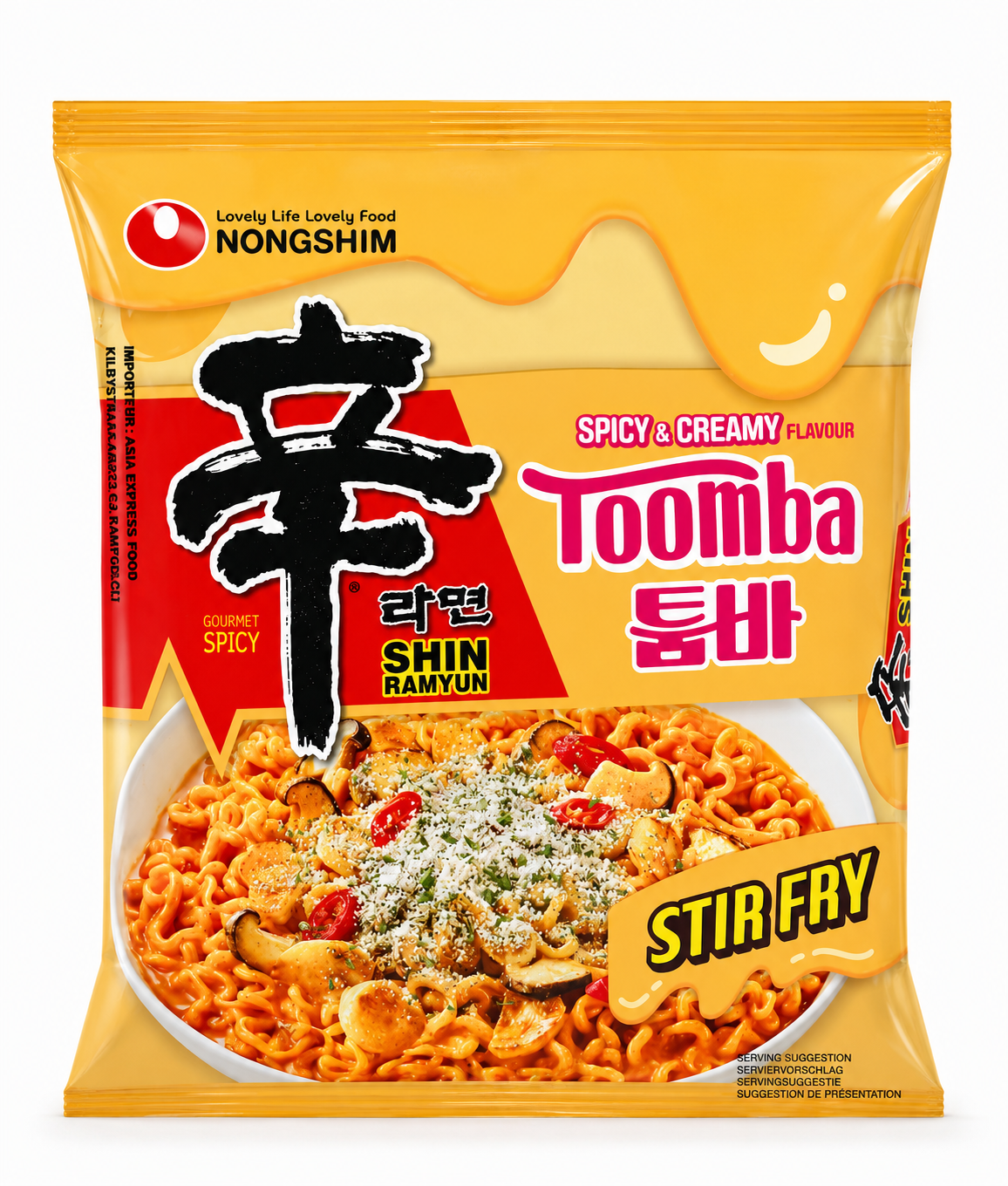 Локшина швидкого приготування гостро-вершкова Spicy & Creamy Toomba NONGSHIM 137 г