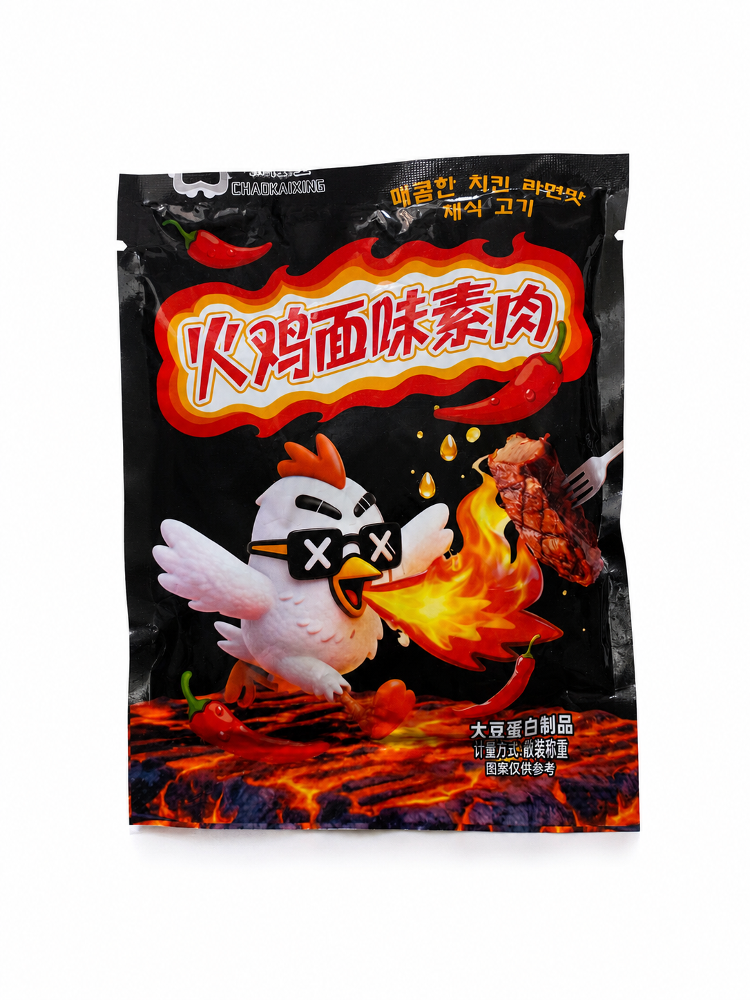Снек соєве мʼясо гостра курка Spicy Soy Snack Hot Chicken 22 г