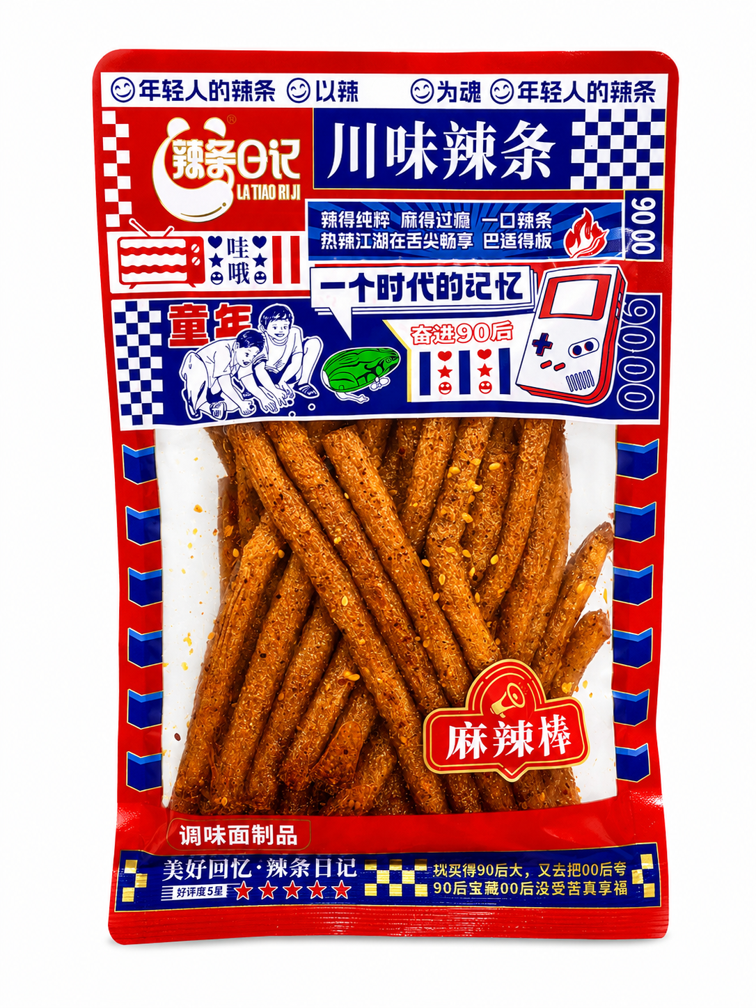 Латяо снек сичуанські палички мала Latiao Sichuan Spicy Flavor 128 г