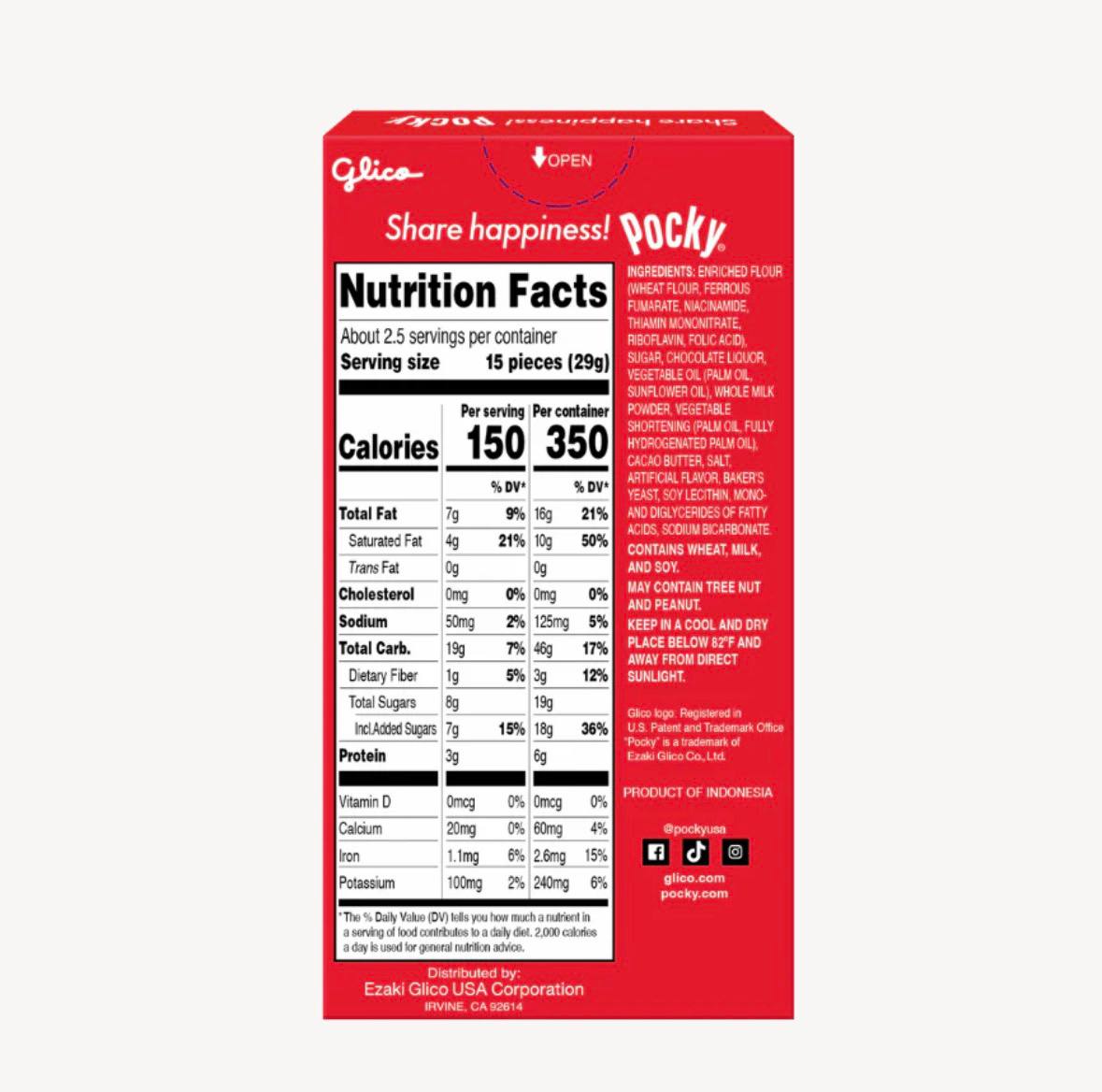 Палички шоколадні Pocky Chocolate Glico 47 г