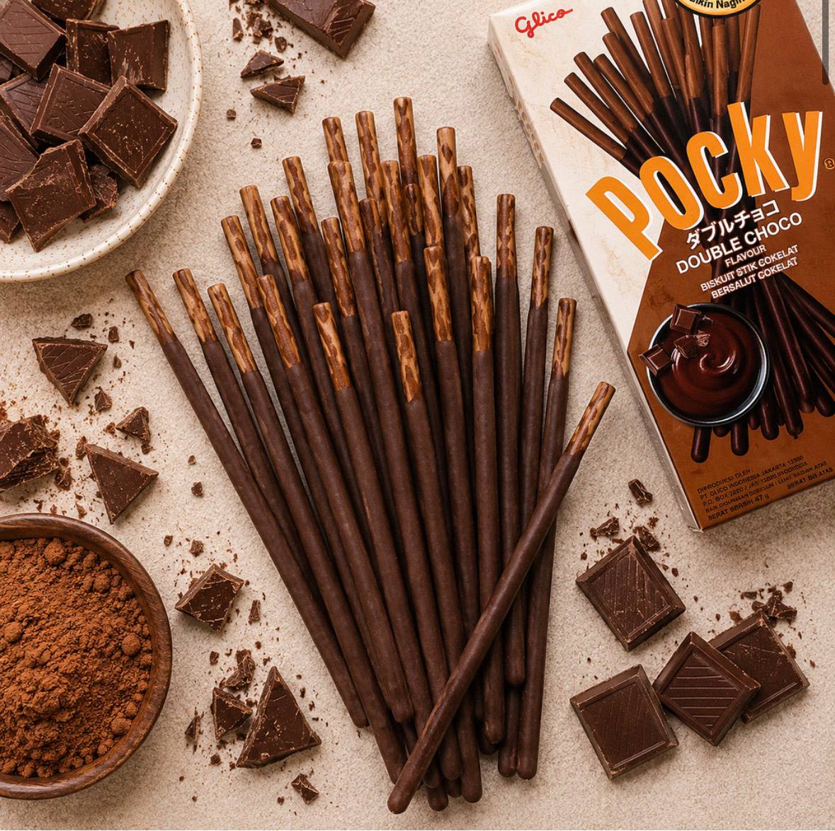 Палички з подвійним шоколадом Pocky Double Chocolate Glico 47 г