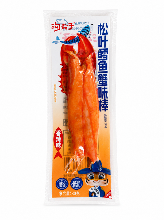 Гострий снек зі смаком краба Goubangzi Spicy Crab Flavor 30 г