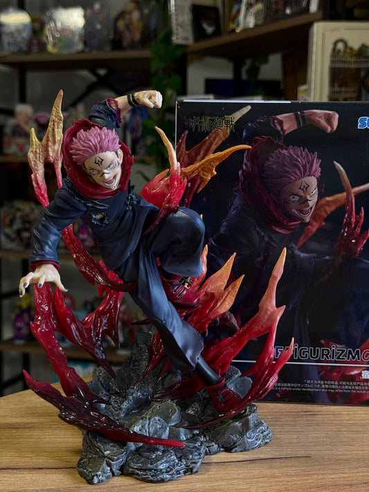 Аніме фігурка Сукуна (Sukuna) — Магічна Битва (Jujutsu Kaisen), Figurizm Alpha Sega, 23 см