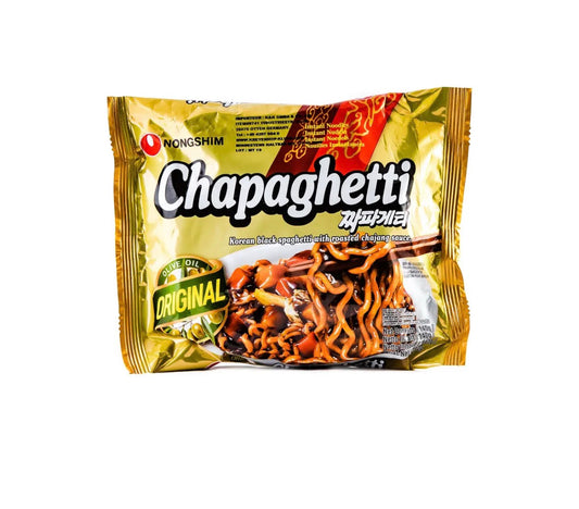 Локшина швидкого приготування з солодким чорним соєвим соусом Чачжан Chajang Chapaghetti NONGSHIM 140 г