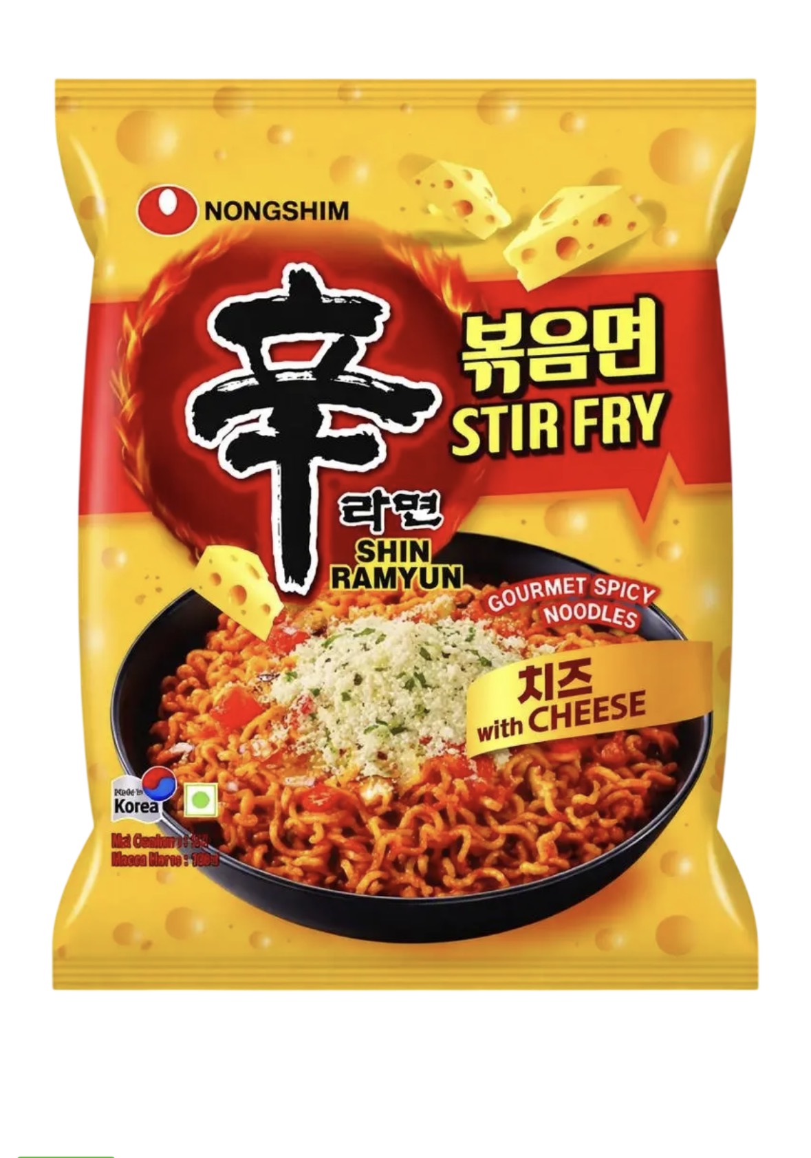Локшина швидкого приготування Shin Ramyun Stir-Fry з сиром Nongshim, 136 г