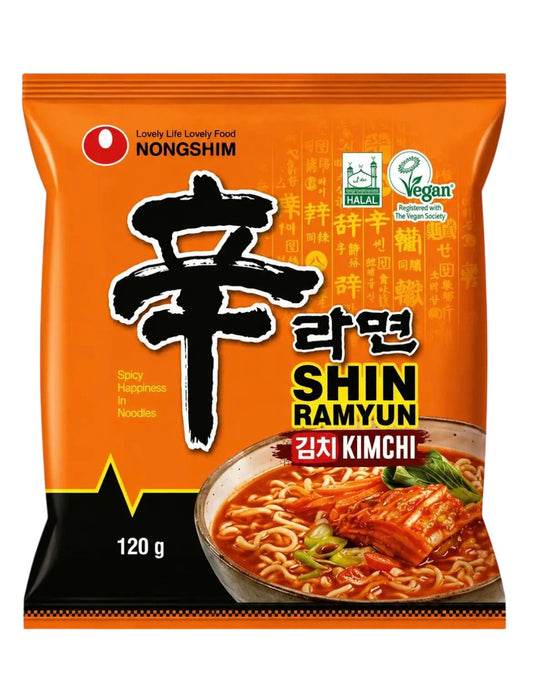 Локшина швидкого приготування зі смаком кімчі Nongshim Shin Ramyun Kimchi, 120 г