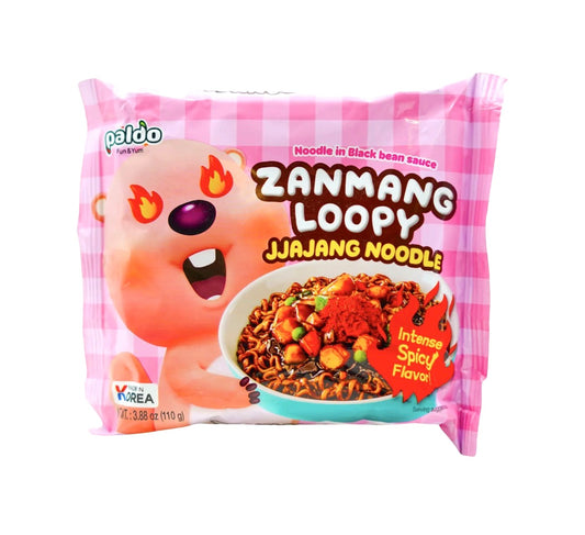 Локшина швидкого приготування Paldo ZanMang Loopy Jjajang Noodle, 110 г