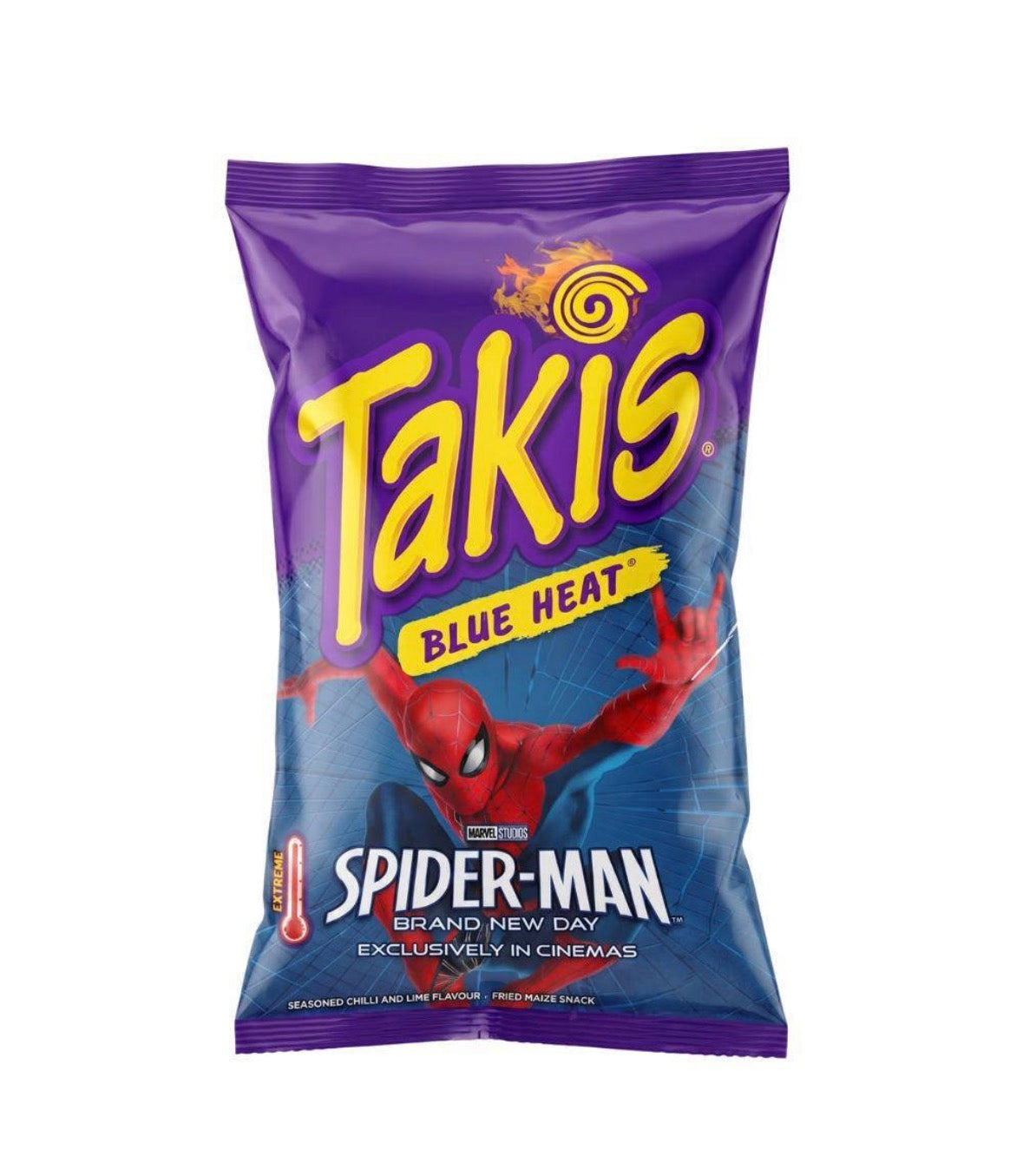 Такіс з колаборацією Людина-Павук Абсолютно Новий День Takis Blue Heat Spider-Man 100 г