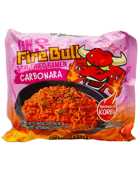 Локшина швидкого приготування Stir-Fried Ramen Carbonara FIRE BULL 135 г