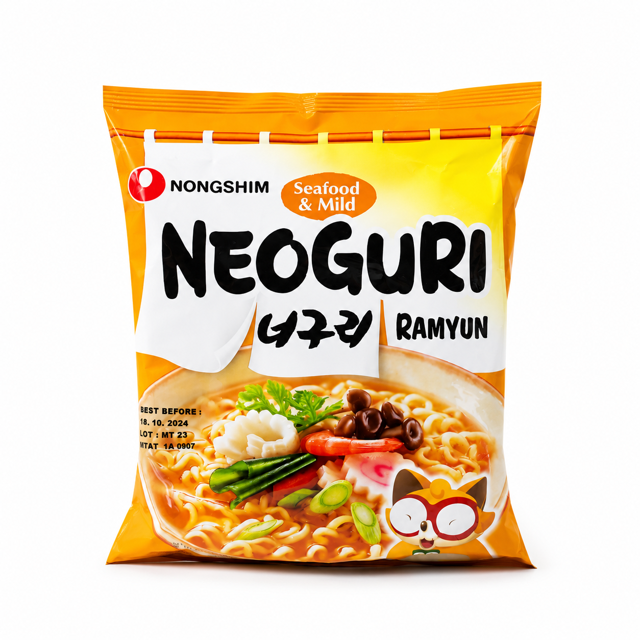 Локшина швидкого приготування середньо-гостра Nongshim Neoguri Seafood & Mild, 120 г