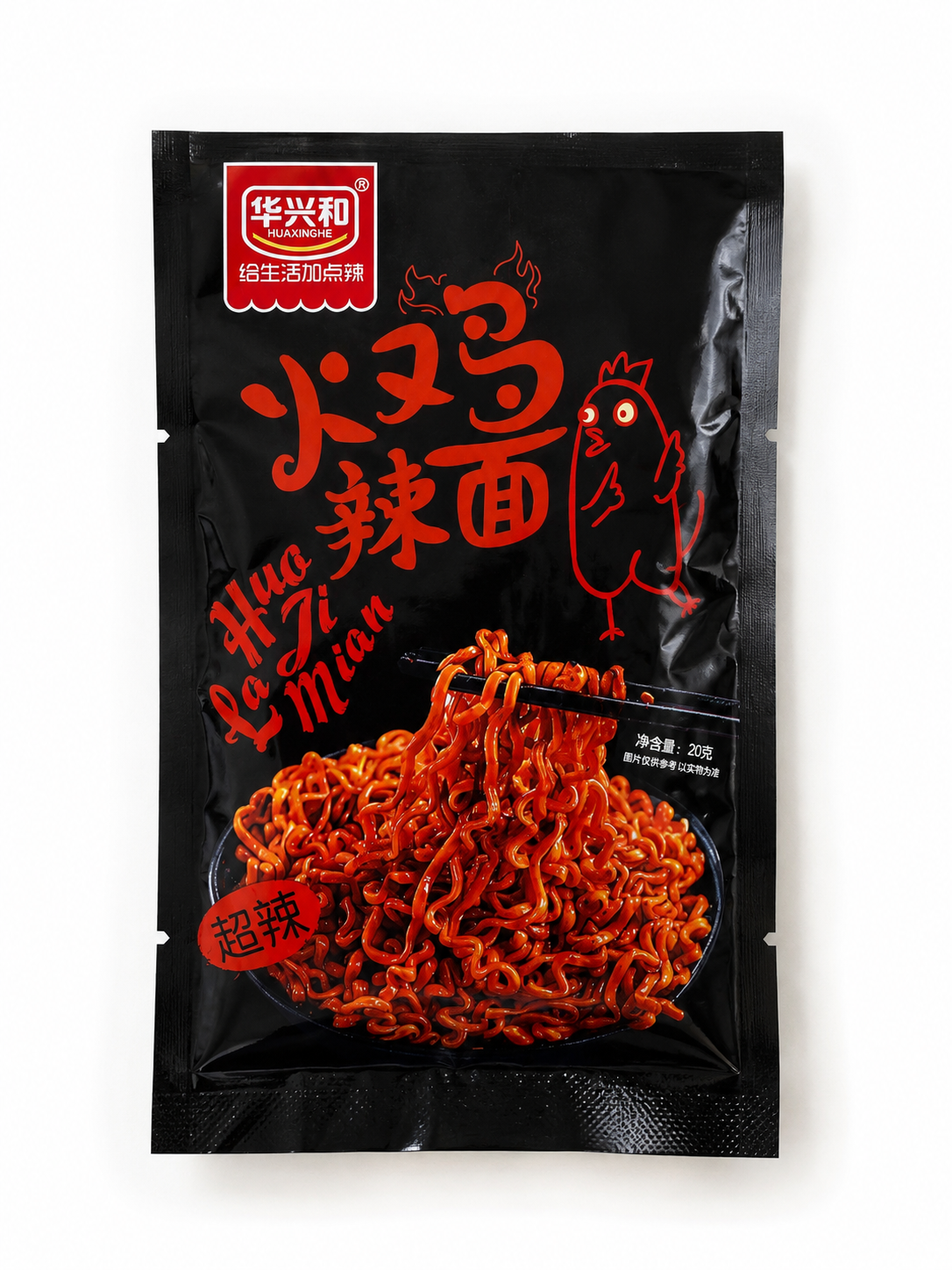 Латяо супергостре вогняна курка Latiao Huo Ji La Mian Huaxinghe 20г