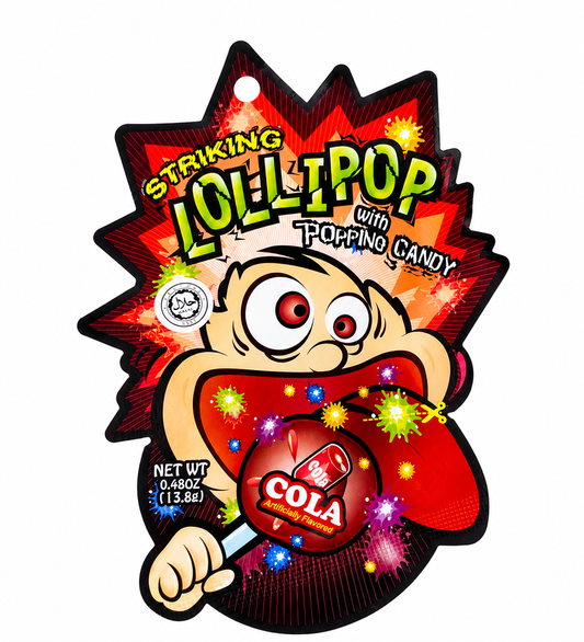 Вибухова цукерка зі смаком коли LolliPop Striking With Toping Cola Flavor Candy 13,8 г