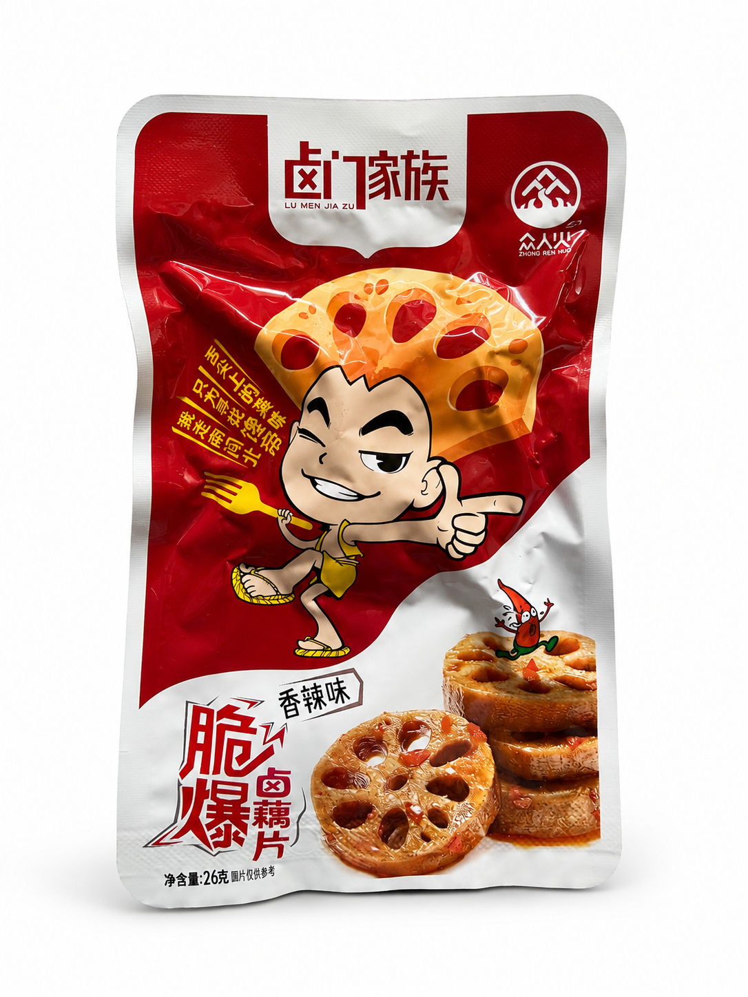 Снек з кореня лотоса класичний гострий Spicy Lotus Root Snack 26 г