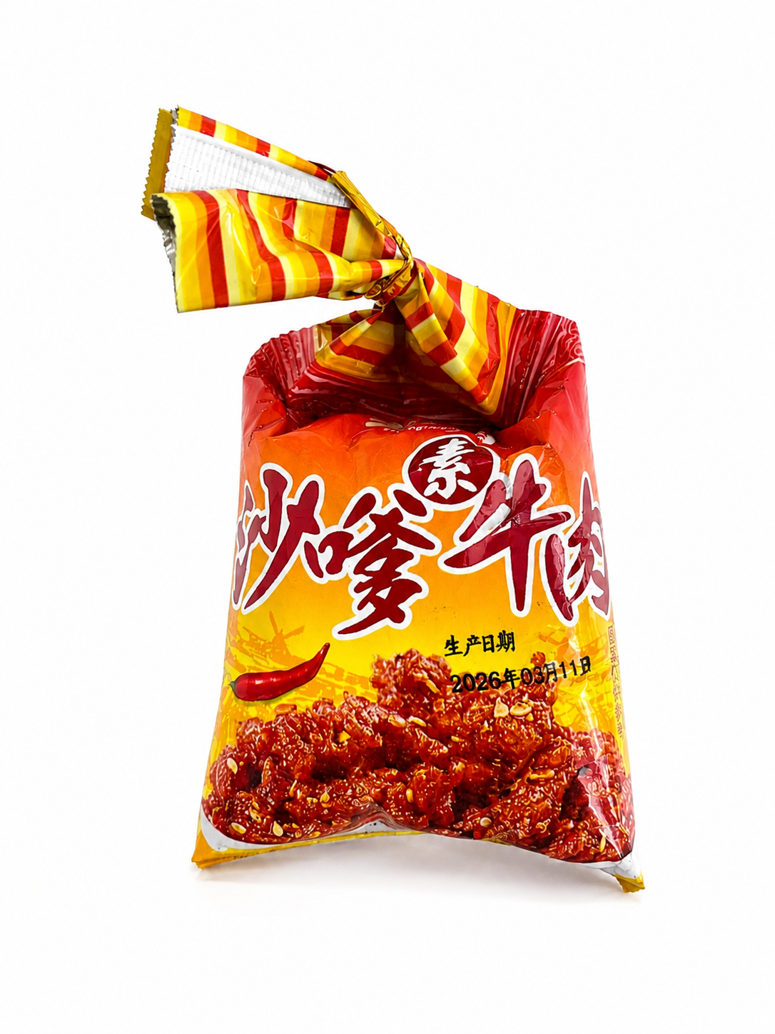 Латяо вегетаріанська яловичина сате Latiao Shuangshengji Satay Veg Beef 20 г