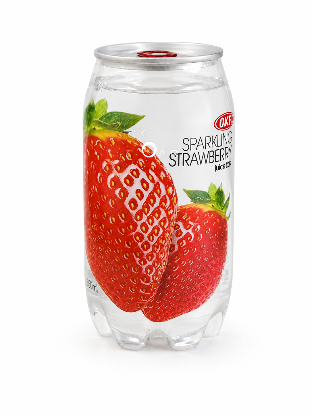 Газована вода зі смаком полуниці OKF Sparkling Strawberry 350 мл