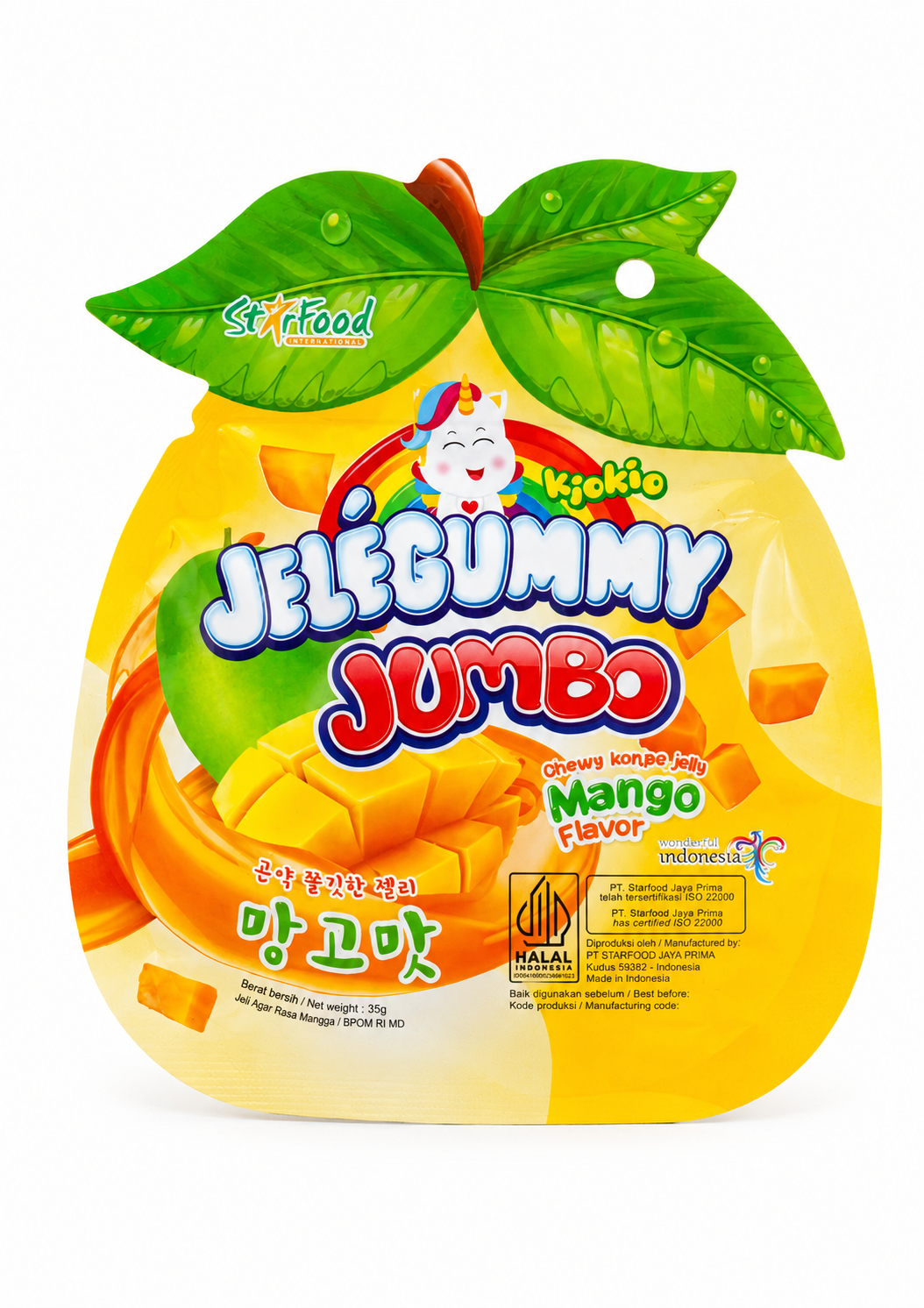 Желе конжакове зі смаком манго Jumbo Mango KIOKIO 35 г