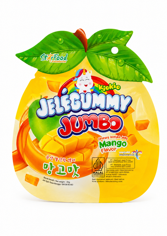Желе конжакове зі смаком манго Jumbo Mango KIOKIO 35 г