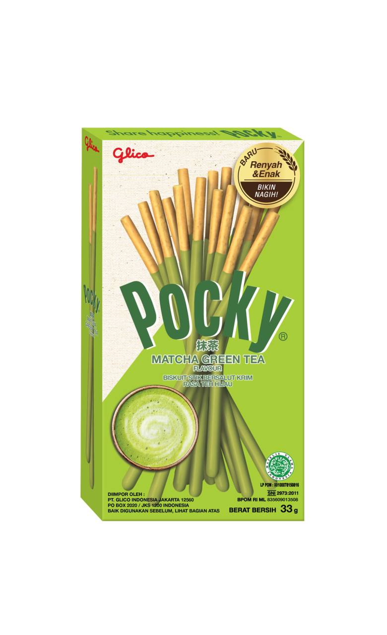 Палички зі смаком матчі Pocky Matcha Green Tea Glico 33 г