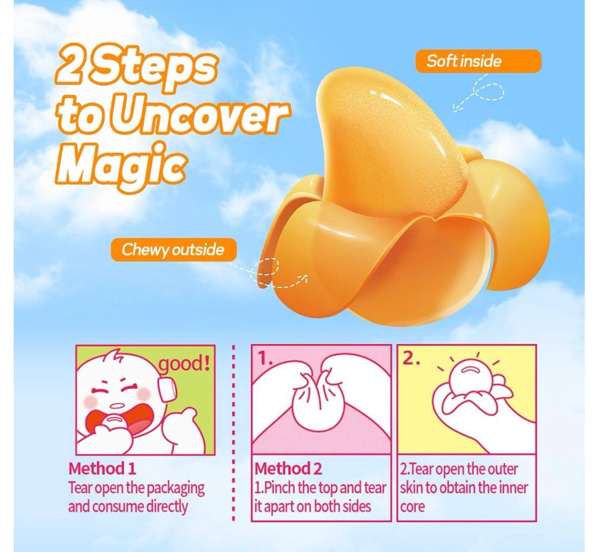 Цукерки зі смаком манго Soft Peeling COKOC 75 г