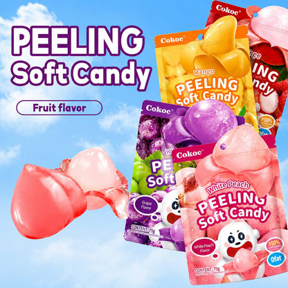 Цукерки зі смаком білого персика Soft Peeling COKOC 75 г