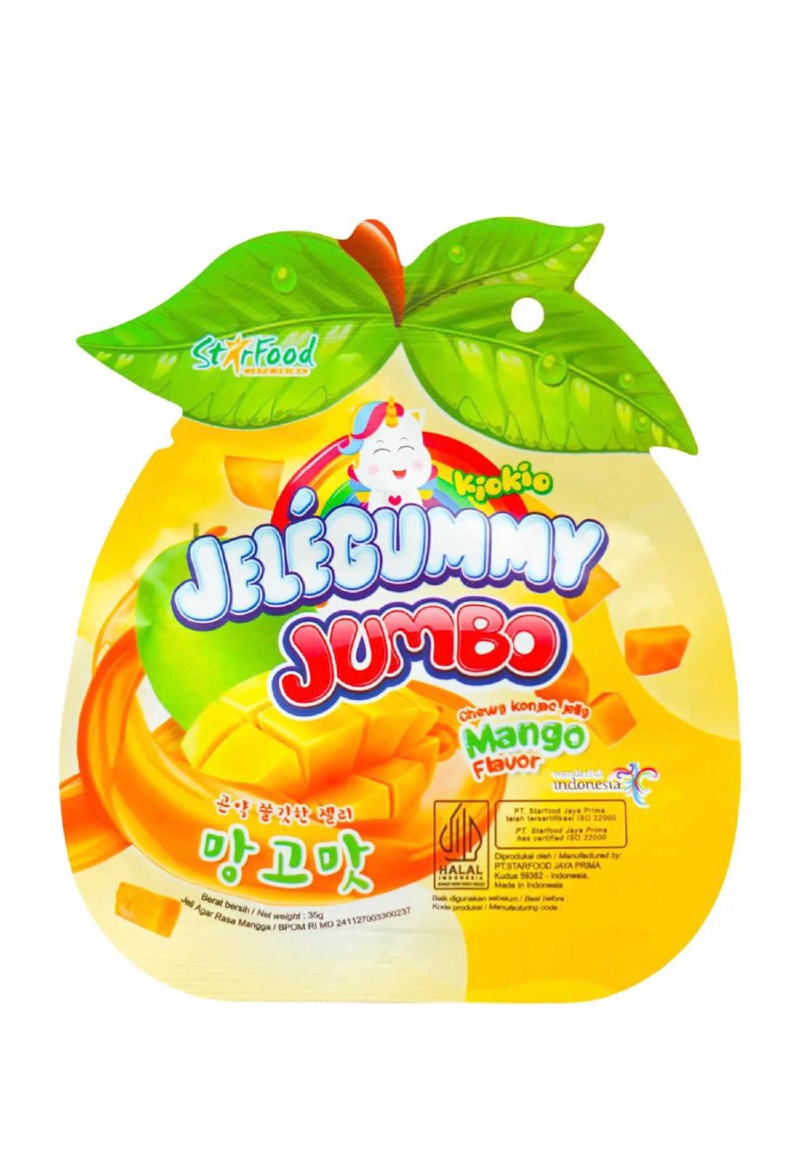 Желе конжакове зі смаком манго Jumbo Mango KIOKIO 35 г
