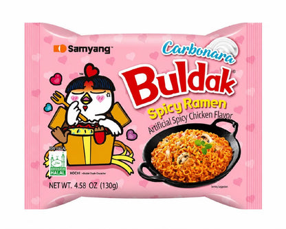 Локшина швидкого приготування з куркою в соусі карбонара Buldak Samyang Carbonara 130 г